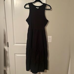 Maurices Black Midi High Neck Dress